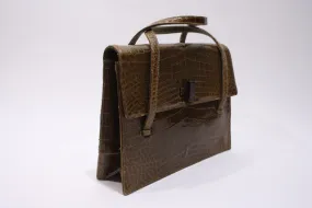 1950s LUCILLE DE PARIS Alligator Handbag