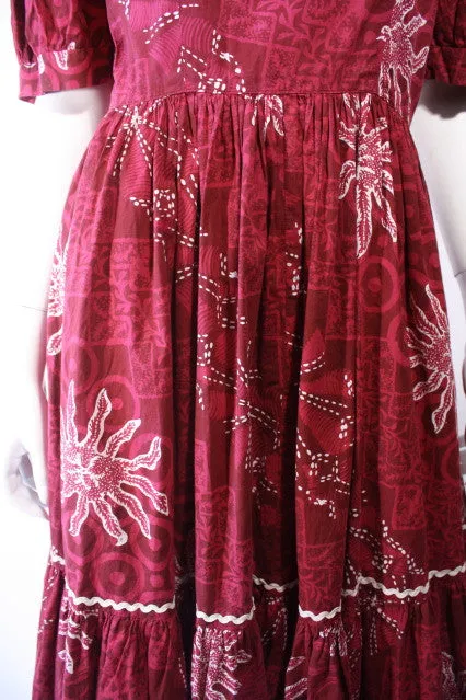 1960s Batik Sundress