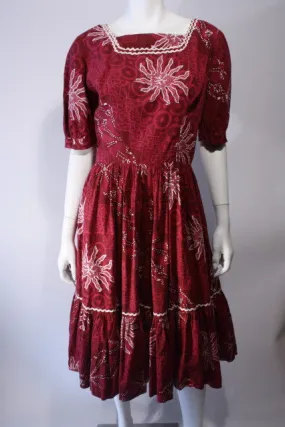 1960s Batik Sundress