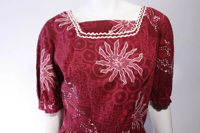 1960s Batik Sundress