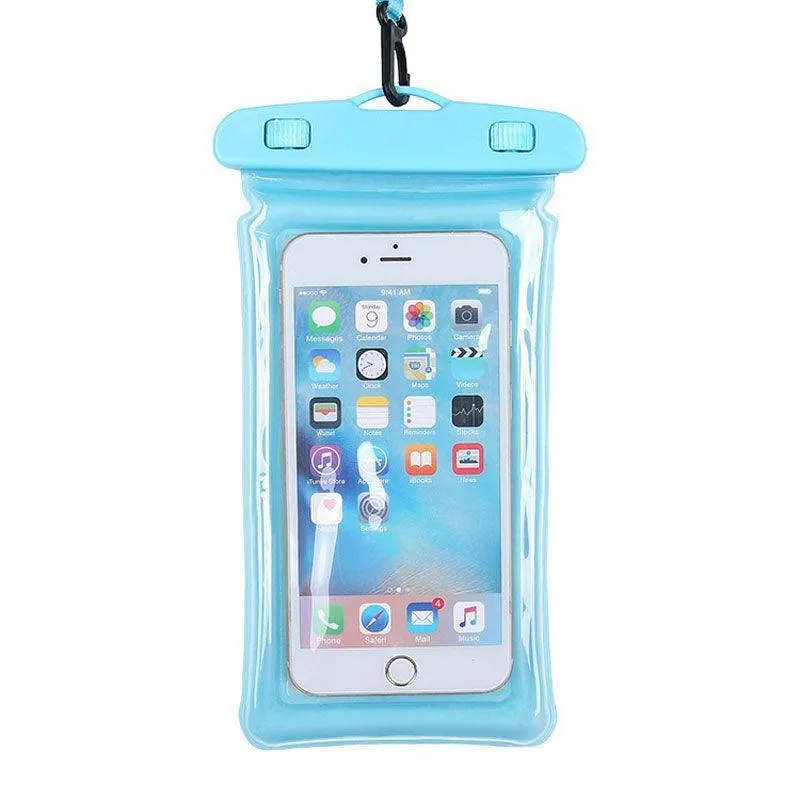 2 pcs Waterproof Cell Phone Pouch Universal Fit - Clear Cellphone Underwater Protector for Beach Pool Swimming