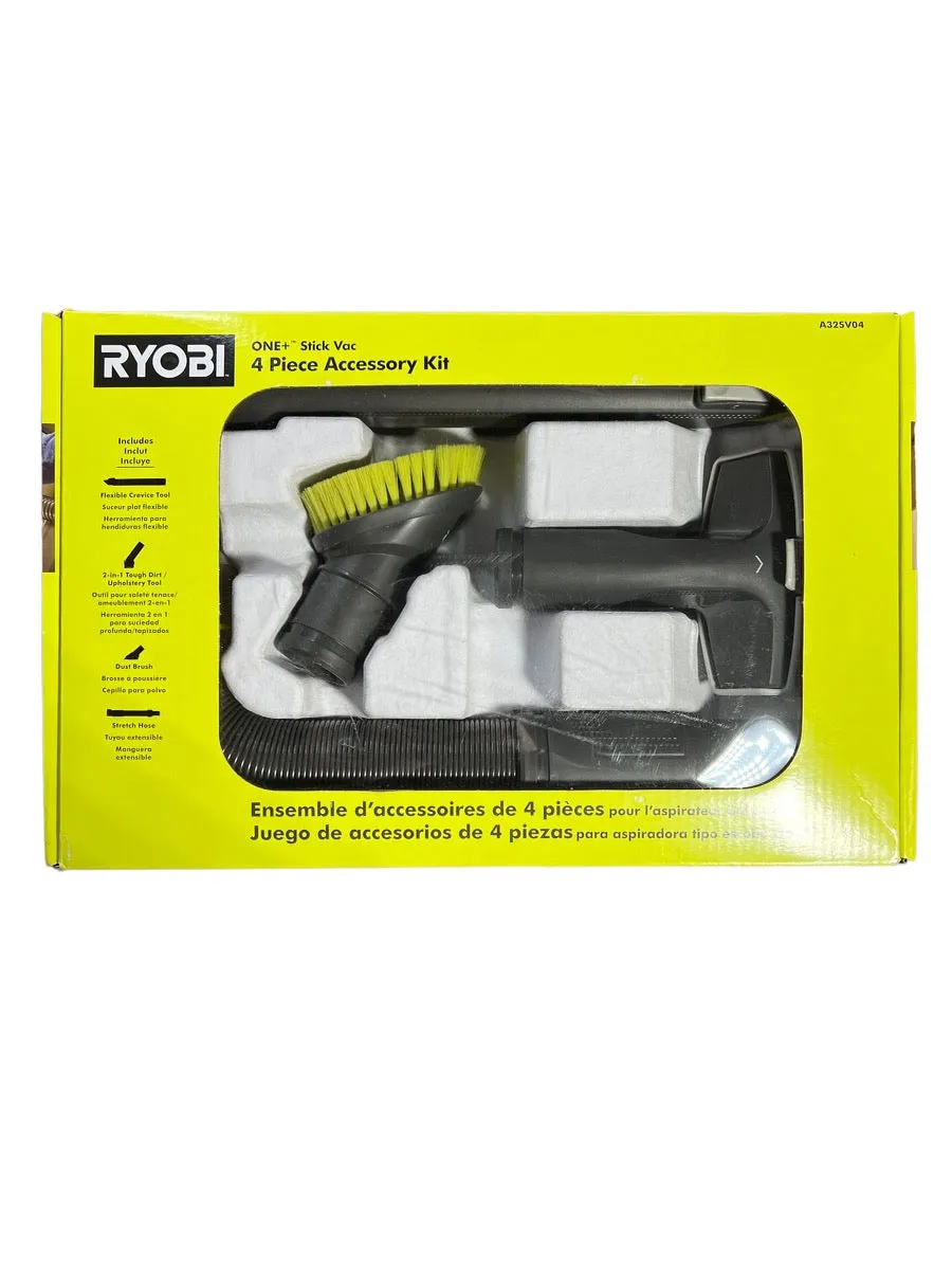 4-Piece Vacuum Accessory Kit for Ryobi 18-Volt ONE  Stick Vacuum Cleaner P7181, P724, and P718