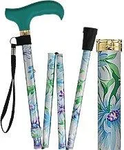 Adjustable Designer Folding Cane - Glorious Gardens Style