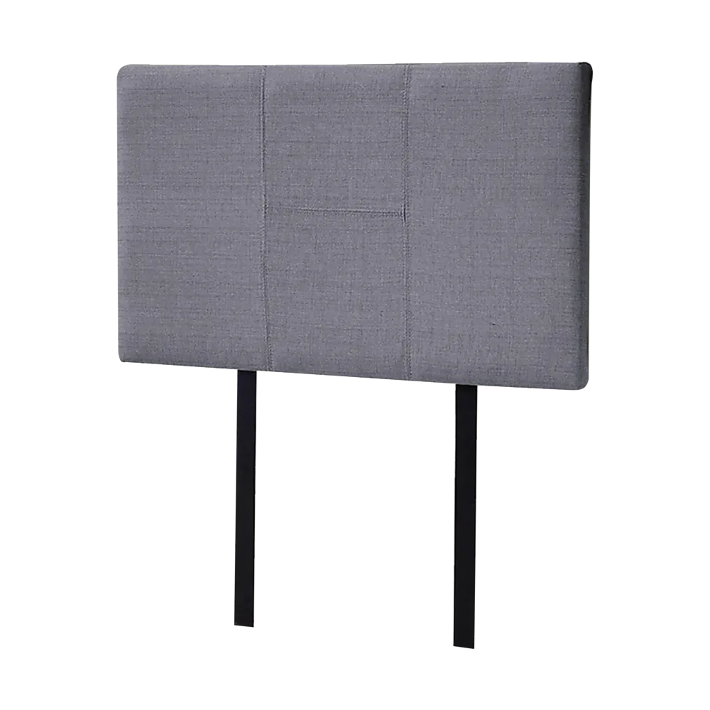 Adjustable Grey Linen Single Bed Headboard - Modern Elegance