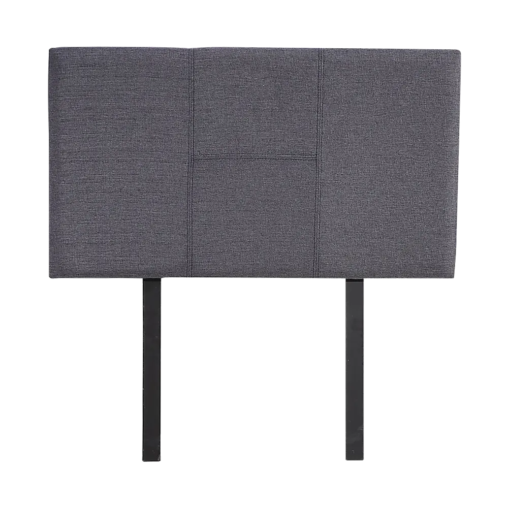 Adjustable Grey Linen Single Bed Headboard - Modern Elegance