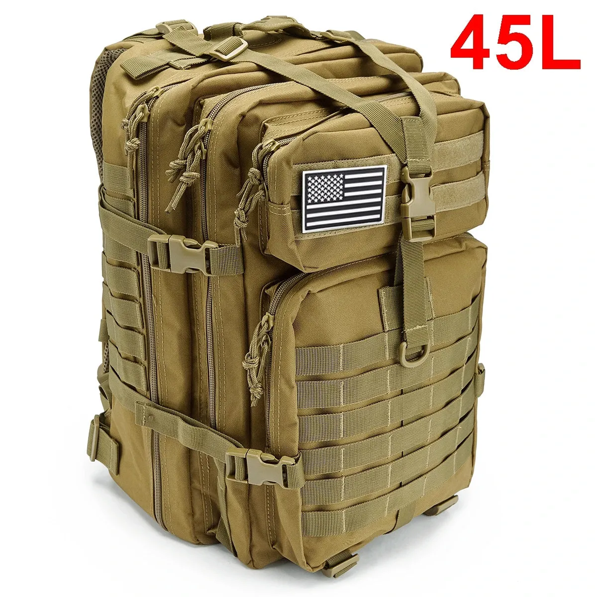 AdventurePro™ Tactical Backpack - 30/45L Man Tactical Backpacks HkingTraveling Bags Survival Outdoor 3P Assault Pack EDC Molle Pack For Trekking Hunting Bag