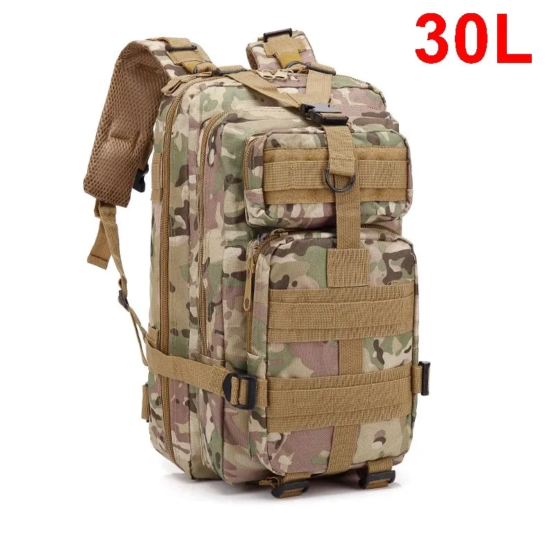 AdventurePro™ Tactical Backpack - 30/45L Man Tactical Backpacks HkingTraveling Bags Survival Outdoor 3P Assault Pack EDC Molle Pack For Trekking Hunting Bag