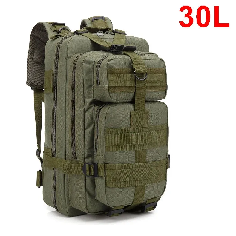 AdventurePro™ Tactical Backpack - 30/45L Man Tactical Backpacks HkingTraveling Bags Survival Outdoor 3P Assault Pack EDC Molle Pack For Trekking Hunting Bag