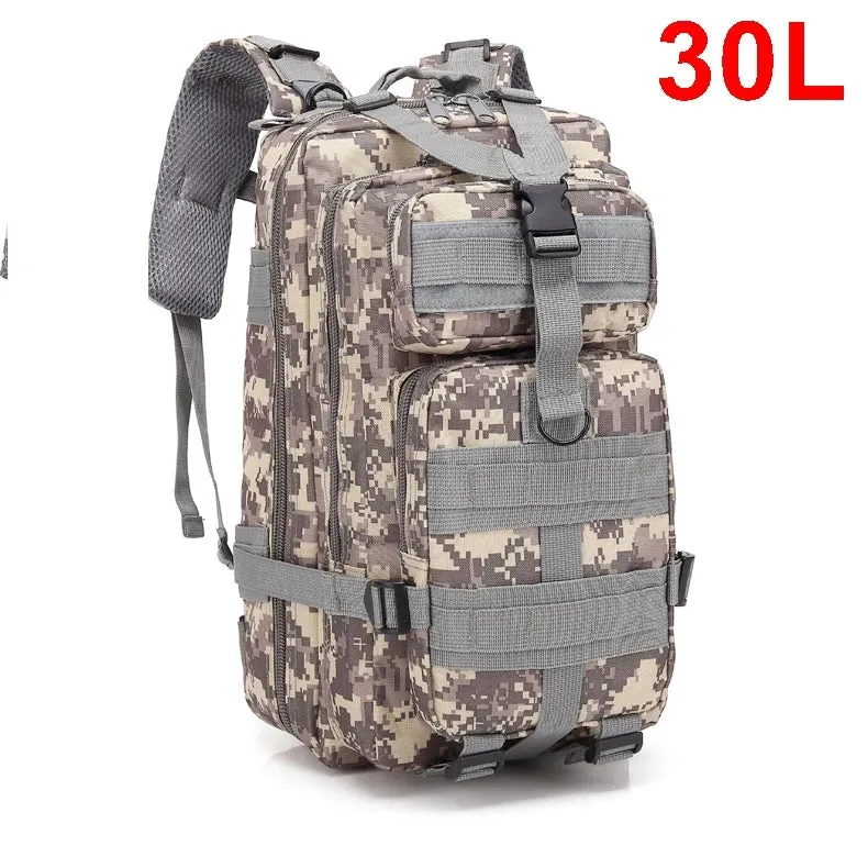 AdventurePro™ Tactical Backpack - 30/45L Man Tactical Backpacks HkingTraveling Bags Survival Outdoor 3P Assault Pack EDC Molle Pack For Trekking Hunting Bag