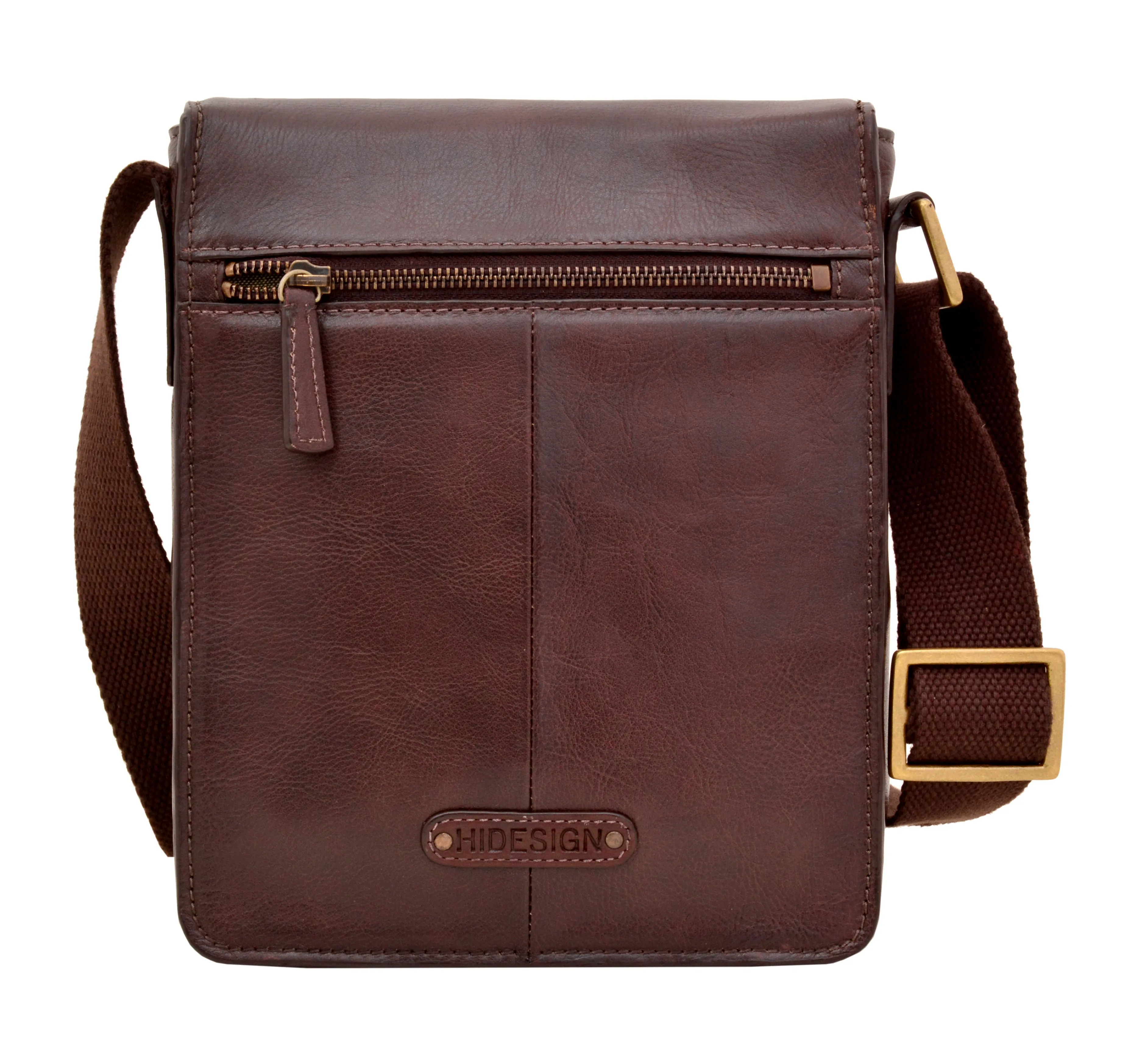 Aiden Small Leather Messenger Cross Body Bag