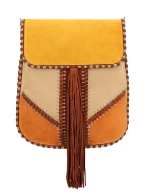 Alberta Ferretti Patchwork Shoulder Bag