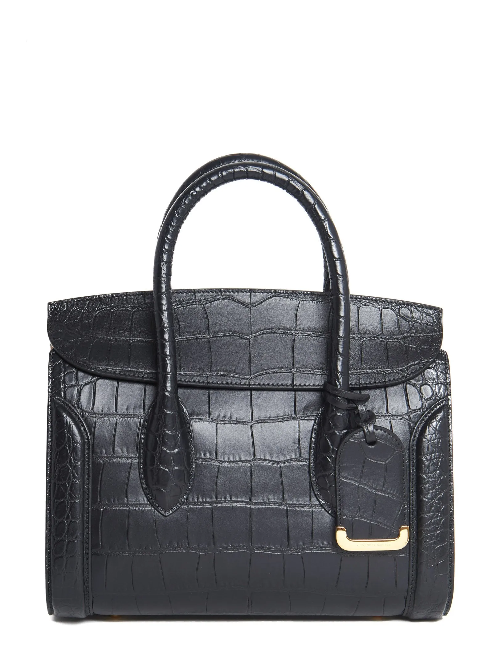 Alexander McQueen Croc Effect Tote Bag