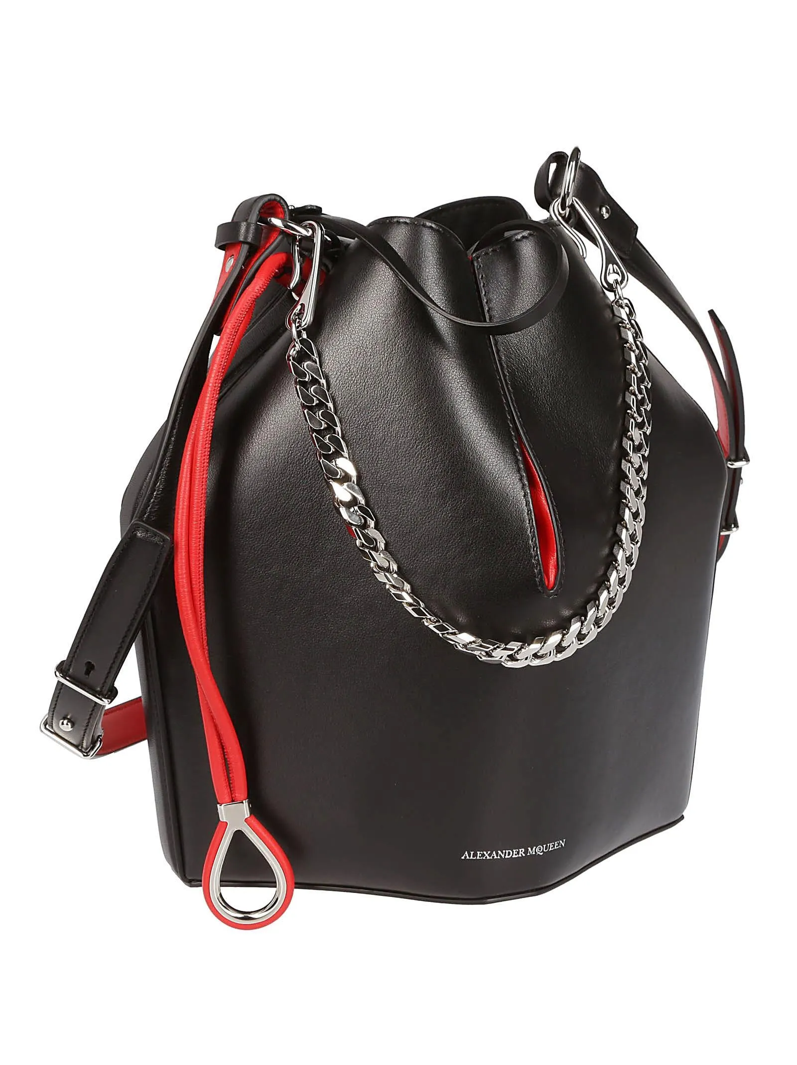 Alexander McQueen Logo Bucket Bag