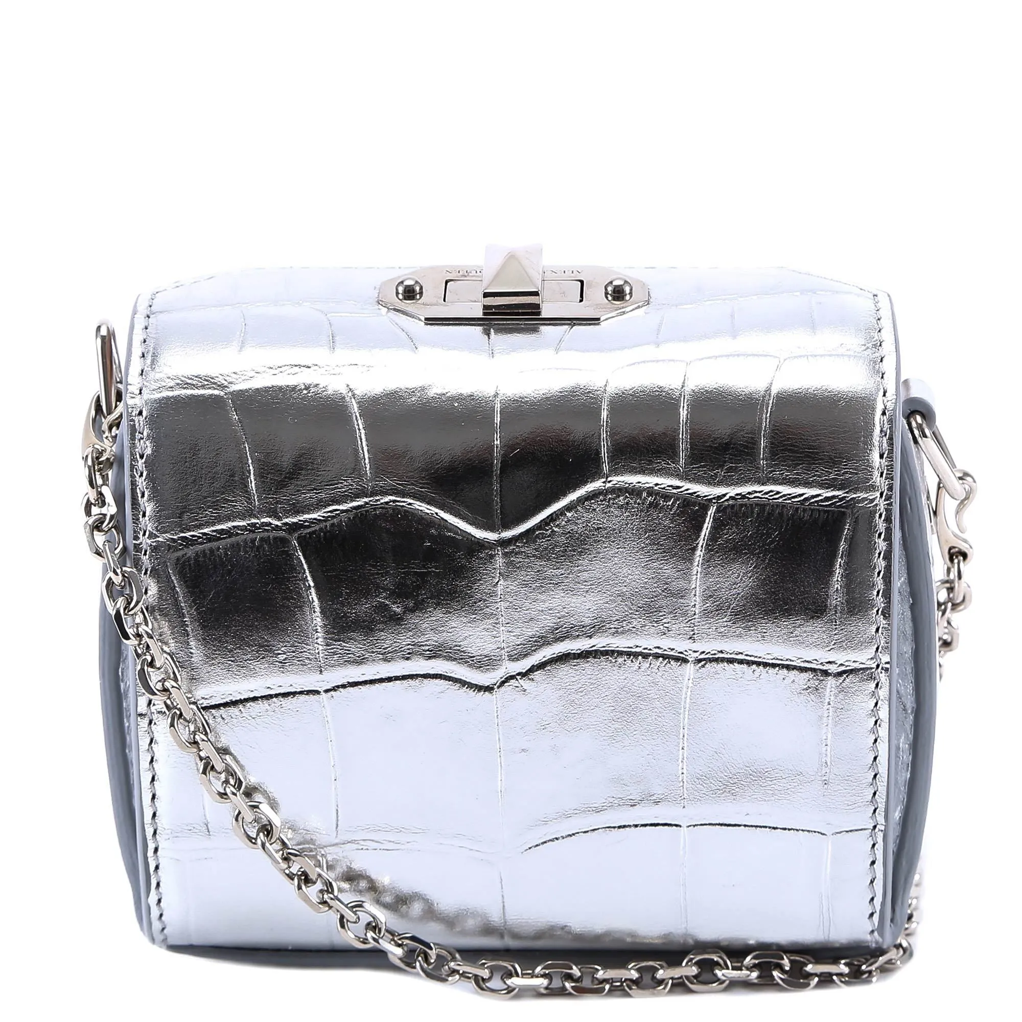 Alexander McQueen Metallic Nano Crossbody Bag