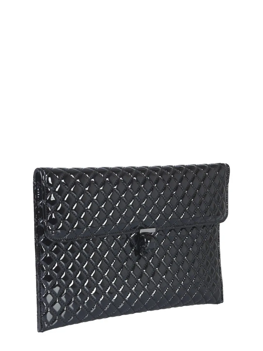 Alexander McQueen Skill Buckle Envelope Clutch Bag