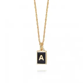 Alphabet Initial 18ct Gold Plated A Necklace BETA_GP