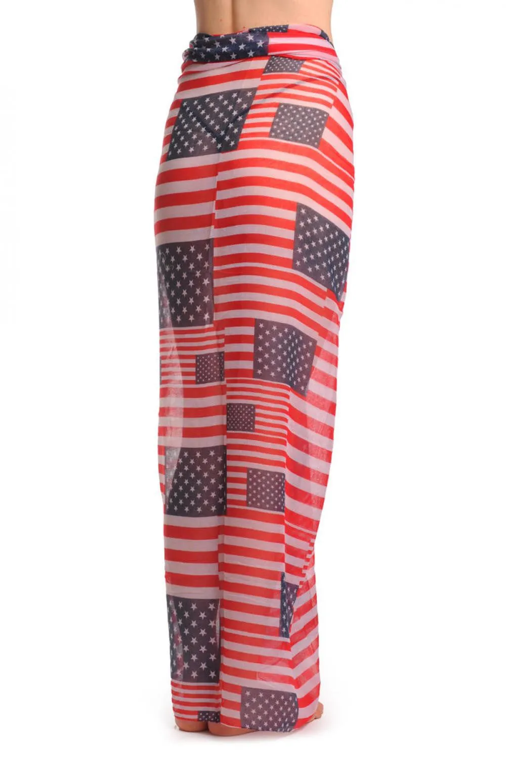 American Flag Square Unisex Scarf & Beach Sarong