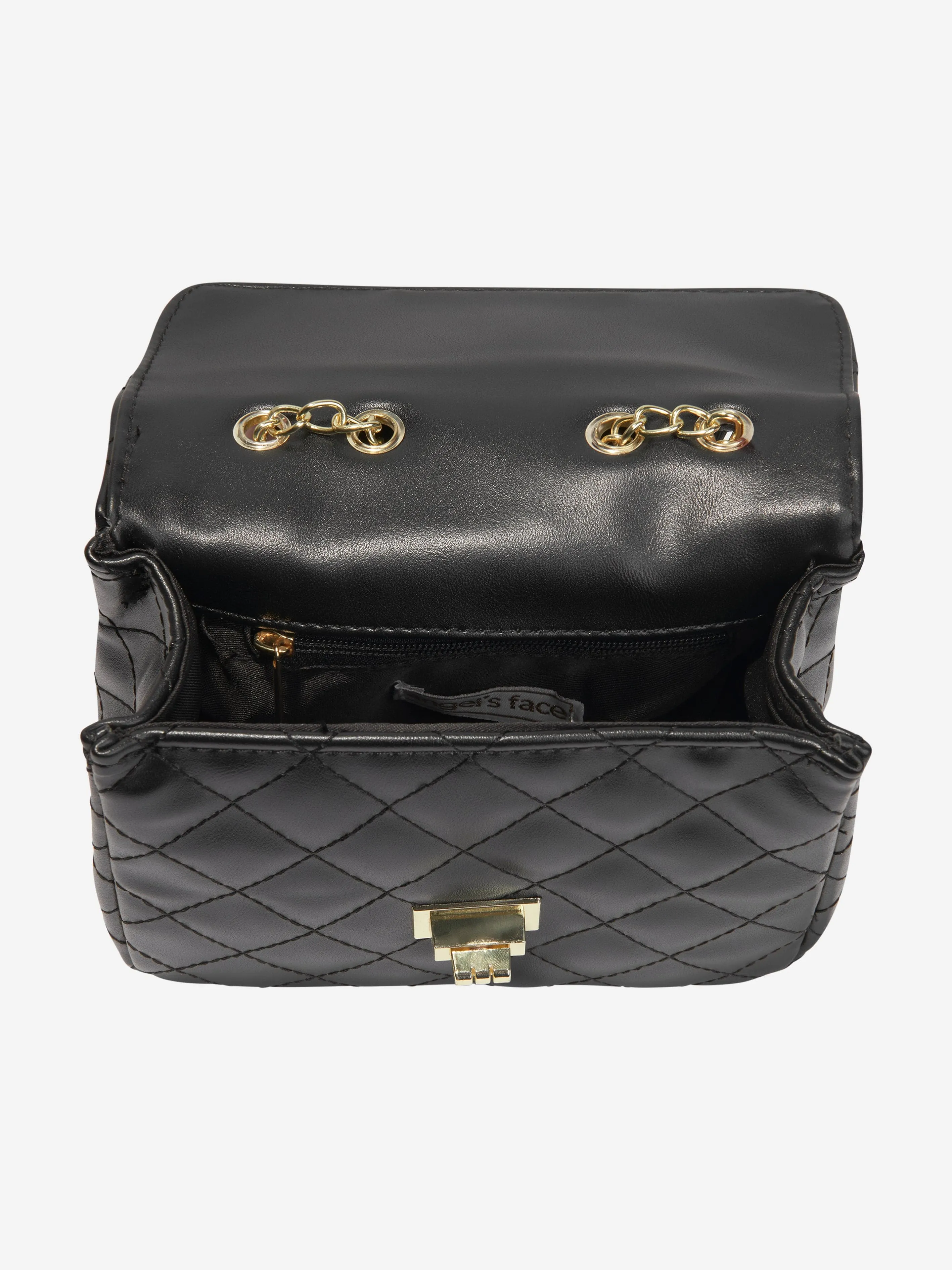 Angels Face Girls Skyla Quilted Bag in Black