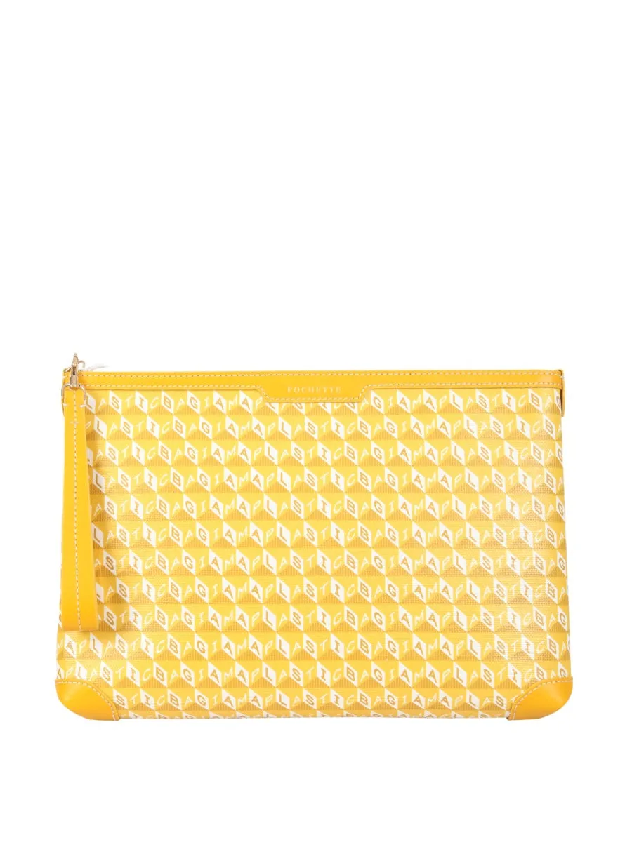 Anya Hindmarch Monogram Printed Zipped Clutch Bag