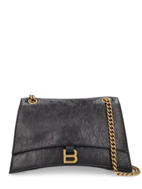 Balenciaga   Medium Crush leather shoulder bag 