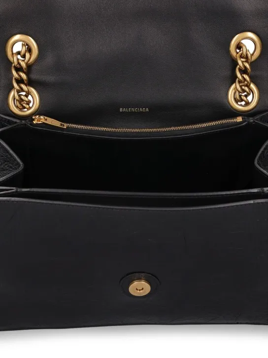 Balenciaga   Medium Crush leather shoulder bag 