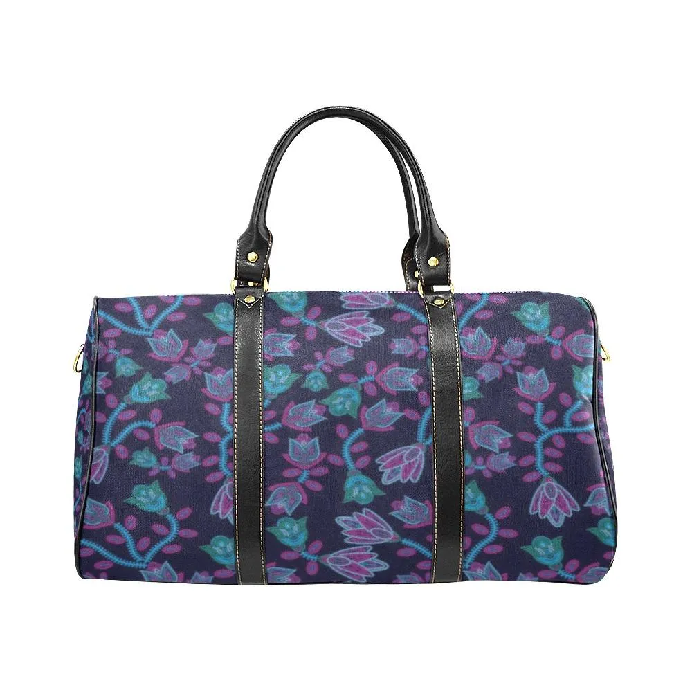 Beaded Blue Nouveau Waterproof Travel Bag