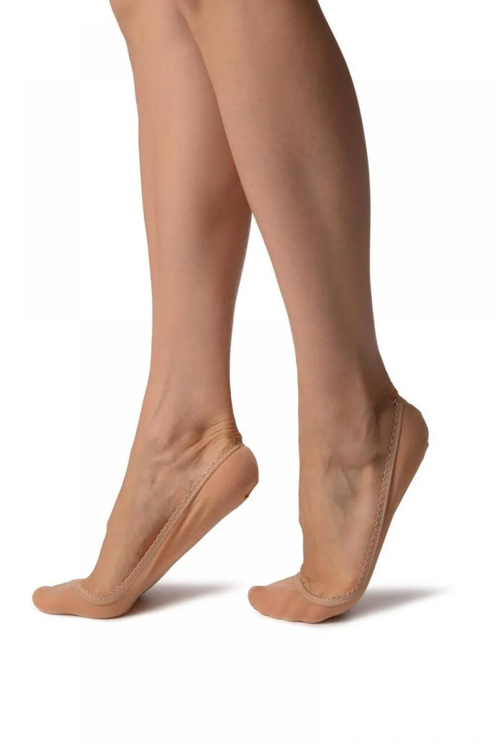 Beige Cotton With Elasticated Top Essential Footies