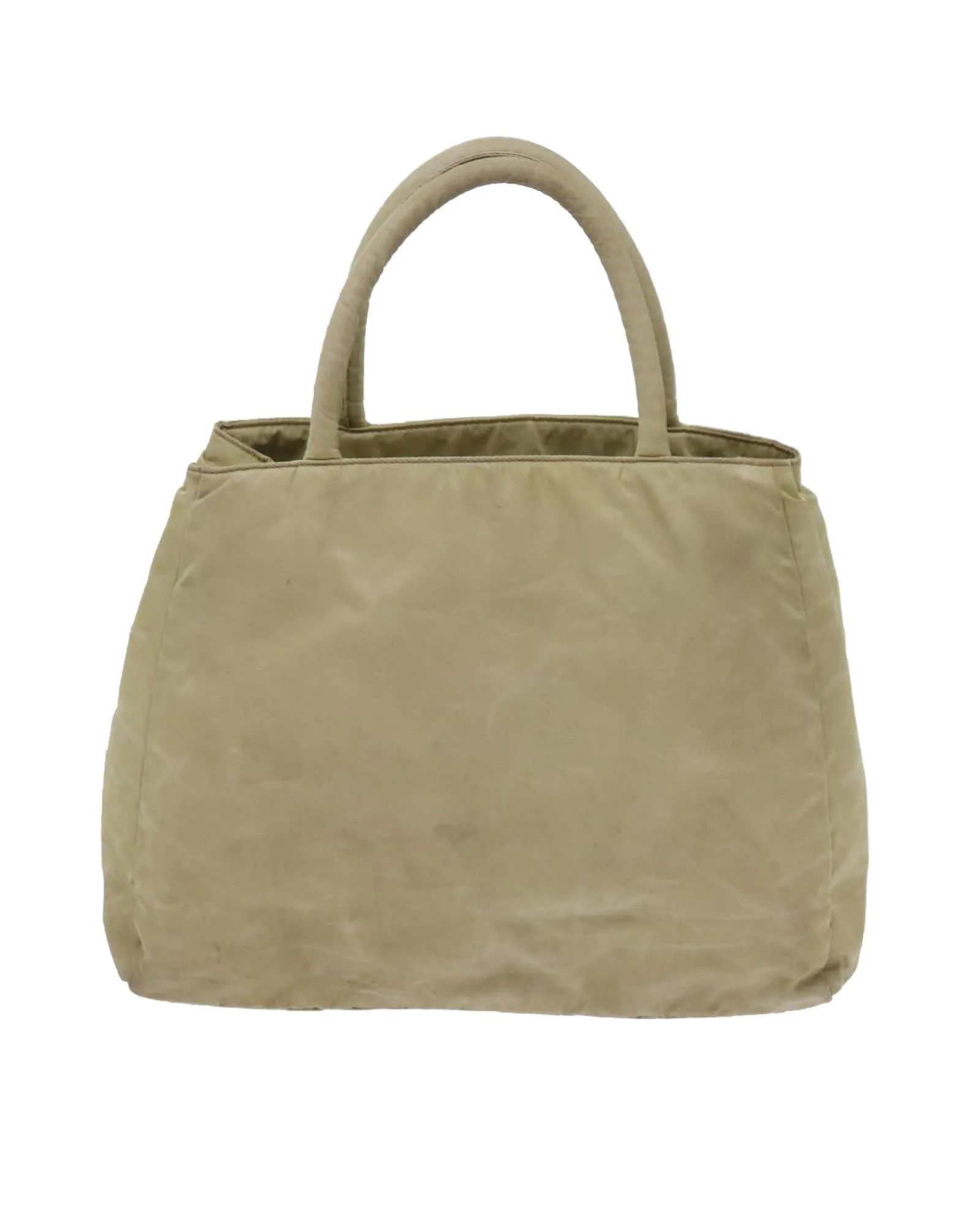 Beige Nylon Hand Bag by Italian Designer