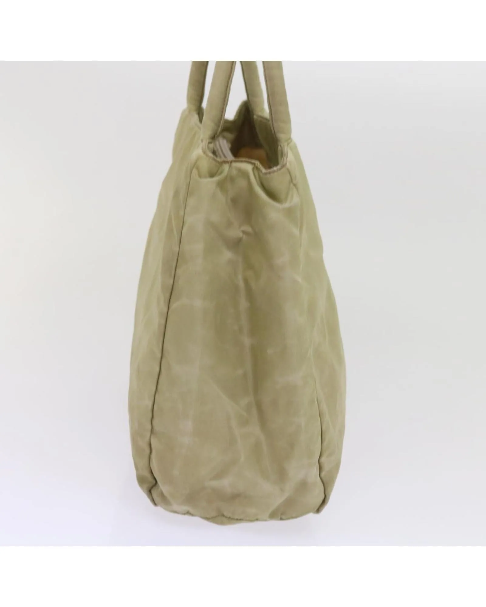 Beige Nylon Hand Bag by Italian Designer