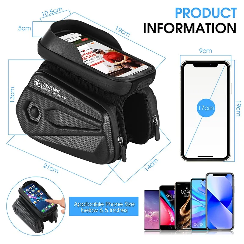 Bicycle Bag Front Frame MTB Bike Bag Cycling Accessories High Quality Waterproof Touch Screen Top Tube Phone Bag