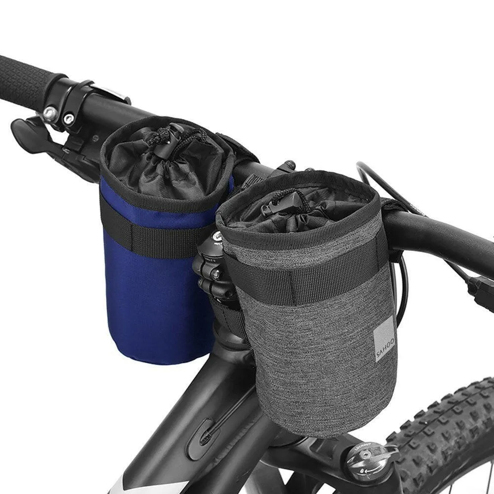 Bike Bicycle Handlebar Water Holder Bike Handlebar Bottle Bag Insulated Cup Drink Snack Holder