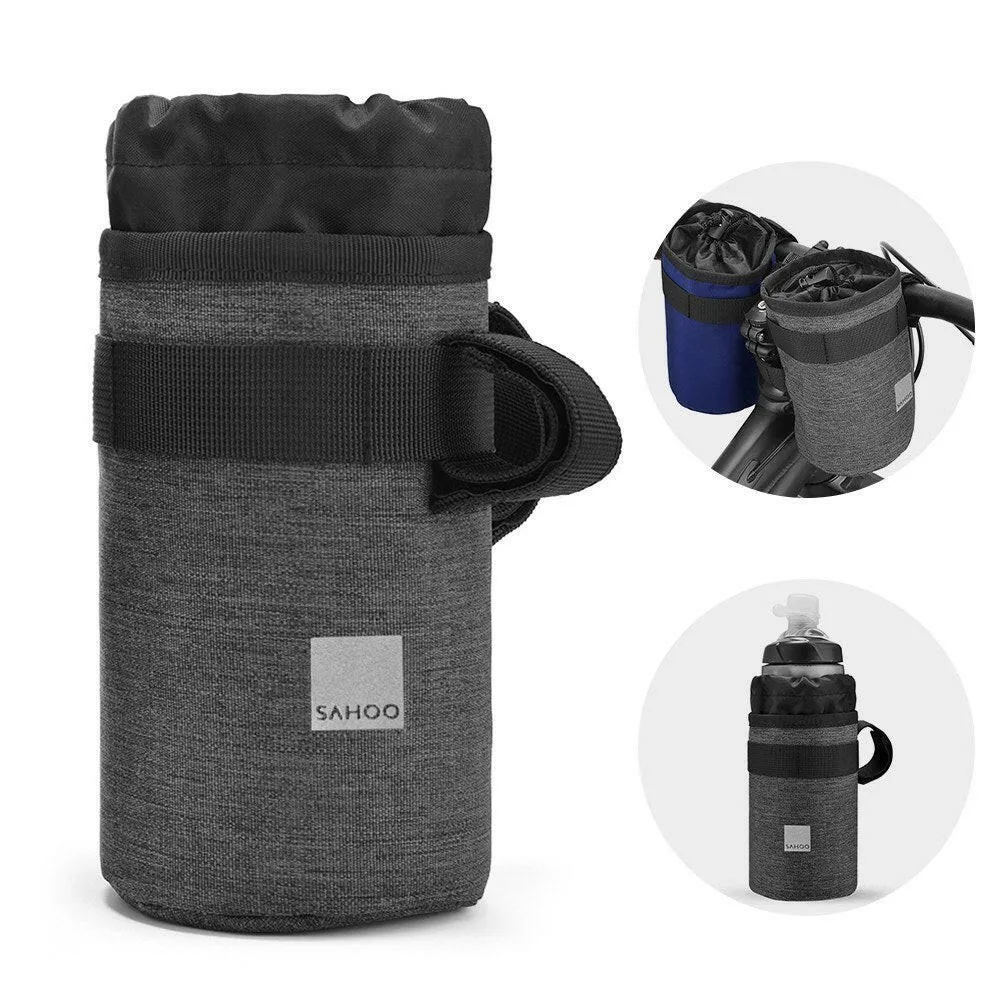 Bike Bicycle Handlebar Water Holder Bike Handlebar Bottle Bag Insulated Cup Drink Snack Holder