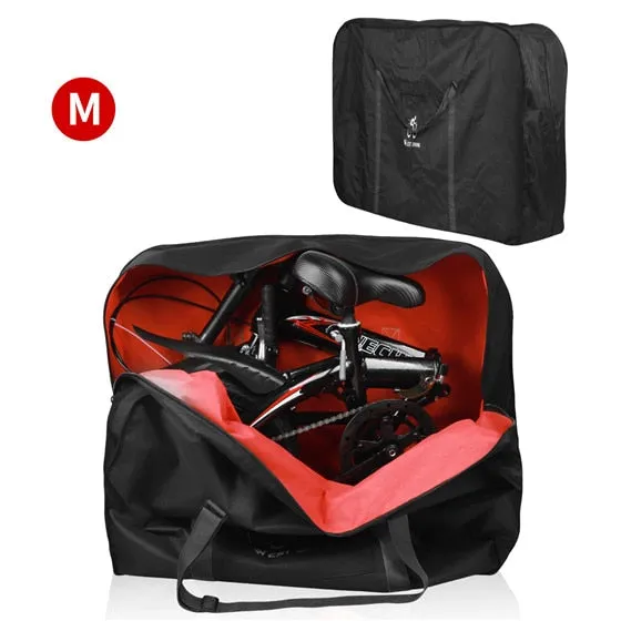 Bike Cover Storage Bag Fit for 14/16/20/26/27.5 inches 700C Folding Bike Portable Thicken Travel Carry Loading Bags