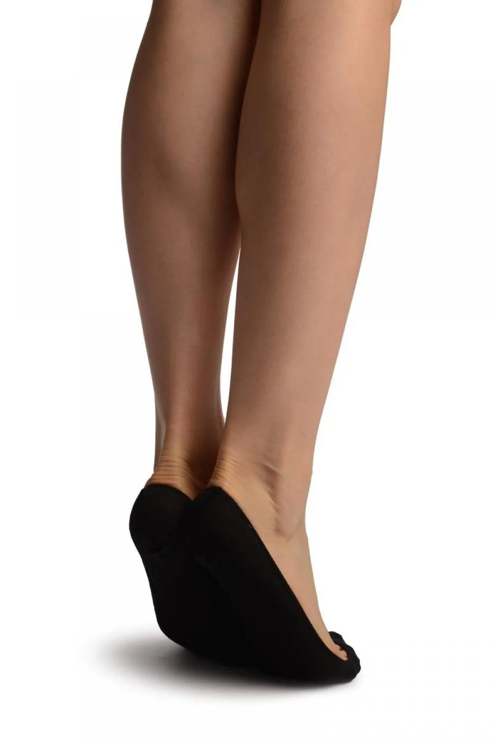 Black Cotton With Elasticated Top Essential Footies