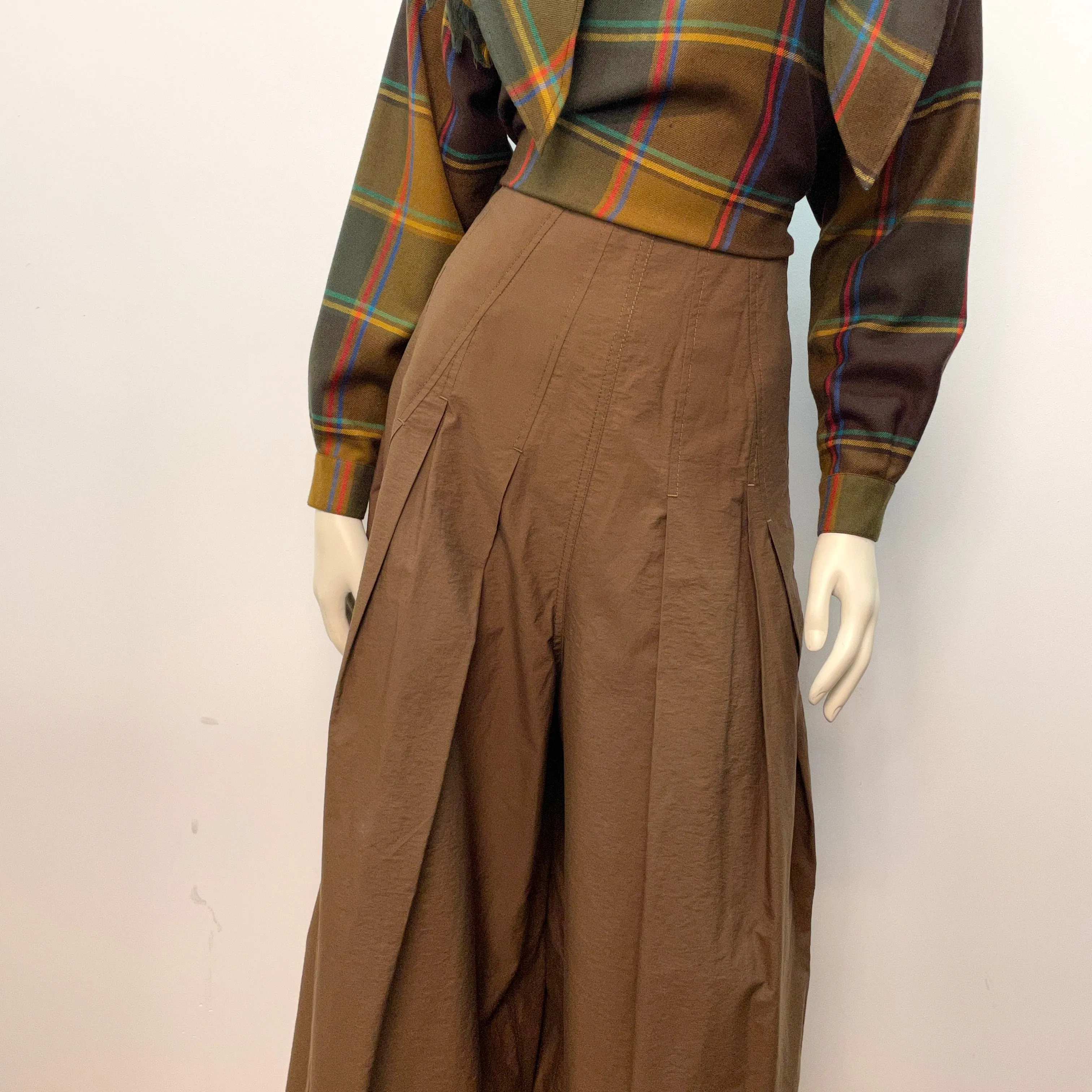 Brunello Cucinelli Vintage Designer Wide Leg Palazzo Trousers Made in Italy Size 28"