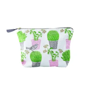 Cactus & Bird Cosmetic Bags