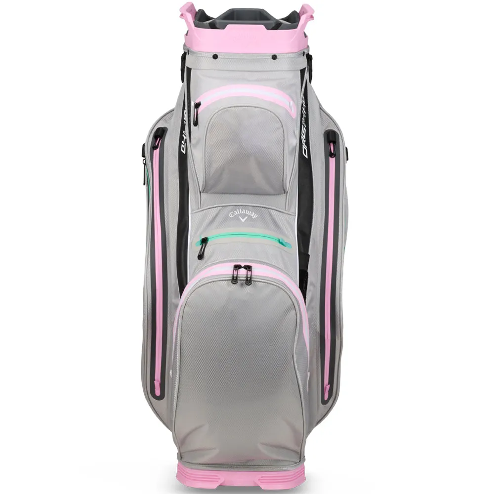 Callaway Org 14 HD Waterproof Cart Bag - Grey/Pink