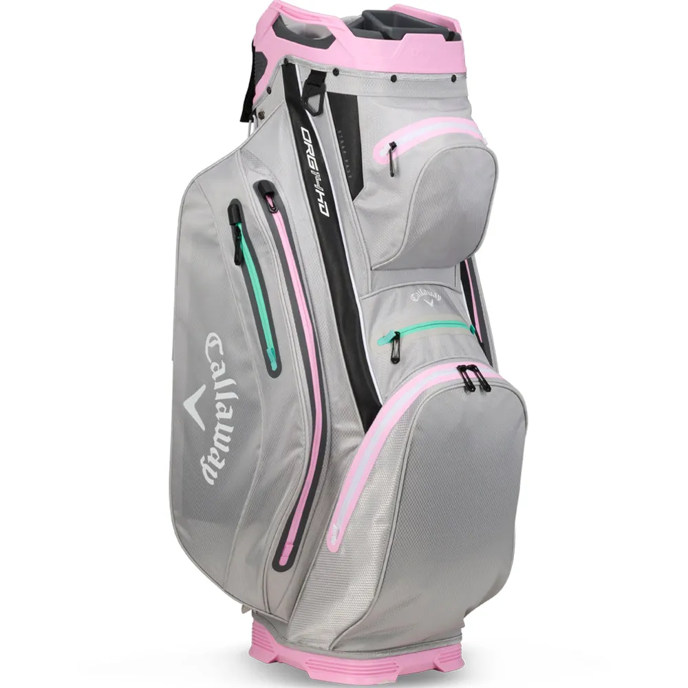 Callaway Org 14 HD Waterproof Cart Bag - Grey/Pink