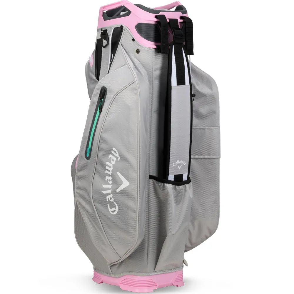 Callaway Org 14 HD Waterproof Cart Bag - Grey/Pink