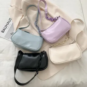 Candy Color Pastel Aesthetic Baguette Bag