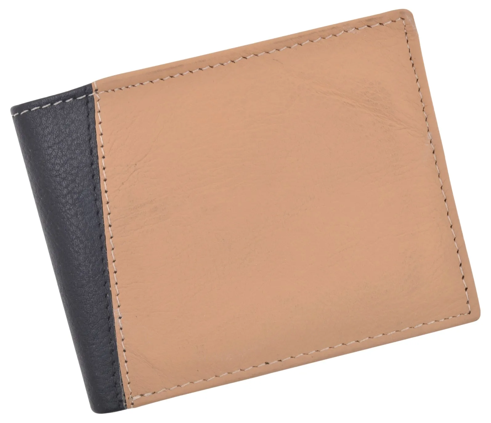 Cavelio Flap-Up ID Credit Card Holder Bifold Men's Premium Leather Wallet 402053