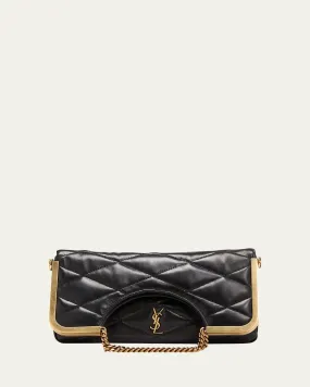 Cerniera YSL Quilted Leather Top-Handle Bag