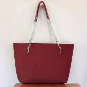 Chain maroon bag