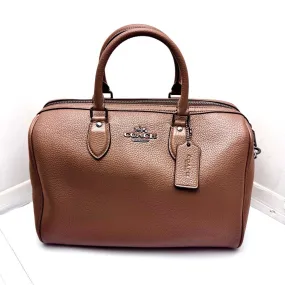 Coach Leather Duffel Bag with Strap