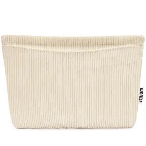 Corduroy Travel Makeup Bag Zipper Pouch For Women