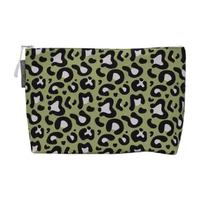 Cosmetic Bag - Cotton - Large - Ocelot Pink Khaki