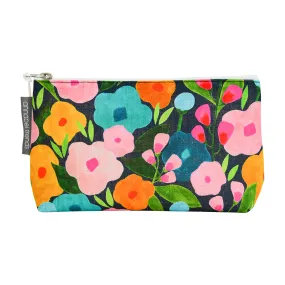 Cosmetic Bag - Linen - Small - Spring Blooms