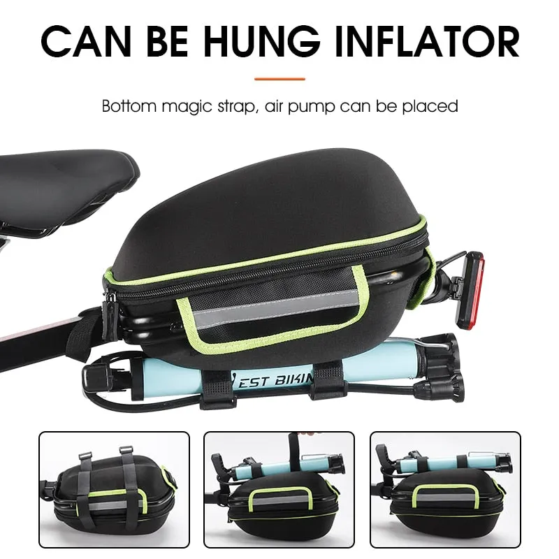 Cycling Bag Bike Rear Bag Reflective Waterproof Rain Cover Mountain Bike Cycling Tail Extending Saddle Bicycle Bag