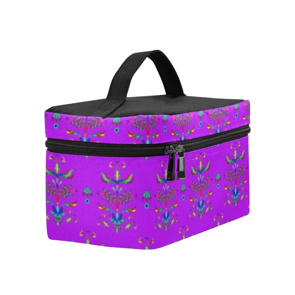 Dakota Damask Purple Cosmetic Bag/Large