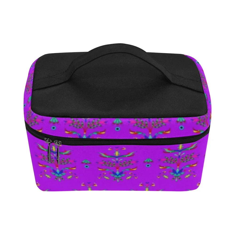 Dakota Damask Purple Cosmetic Bag/Large